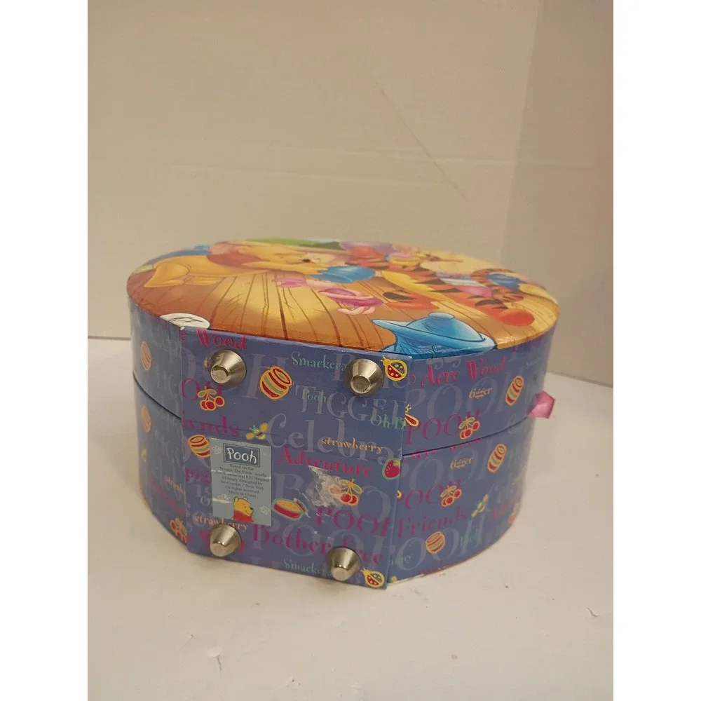 Disney Winnie the Pooh Tigger Piglet Round Storage Case Tri-Coastal Design Box